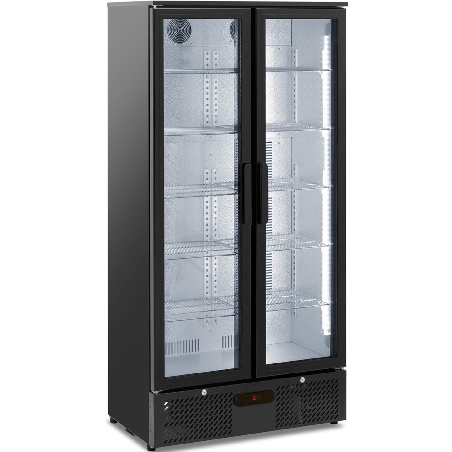 Royal Catering Bar fridge for drinks, 2-door, glass, 458 l, 295 W – image 2