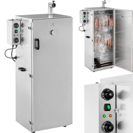 Royal Catering Electric fishing shop for smoking 8 gratings 147 l 1000 W