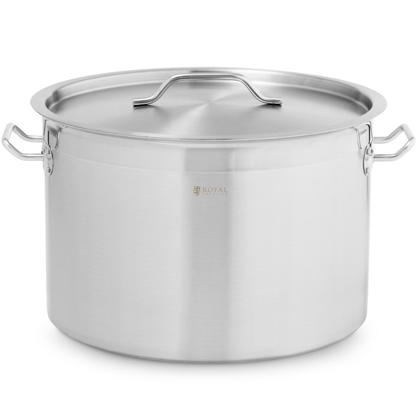 Royal Catering Large steel pot with a thick bottom lid for a halogen gas induction cooker, 23 l – image 2