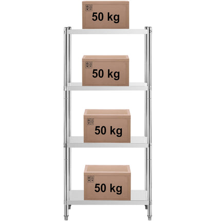 Royal Catering Metal storage rack for catering up to 200 kg 80 x 40 x 180 cm – image 8