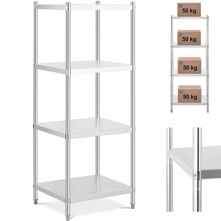 Royal Catering Metal storage rack for catering up to 200 kg 80 x 40 x 180 cm – image 25