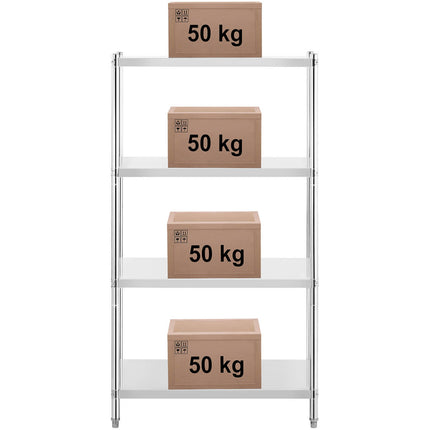 Royal Catering Metal storage rack for catering up to 200 kg 80 x 40 x 180 cm – image 16