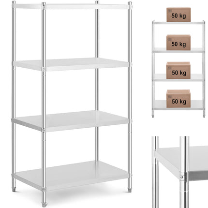 Royal Catering Metal storage rack for catering up to 200 kg 80 x 40 x 180 cm – image 9