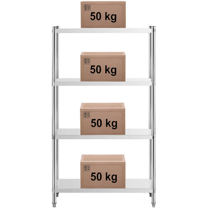 Royal Catering Metal storage rack for catering up to 200 kg 80 x 40 x 180 cm – image 24
