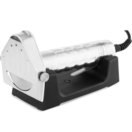 Royal Catering Electric kebab knife for meat, smooth, serrated, with sharpener and stand, 0-6 mm, 80 W – image 2
