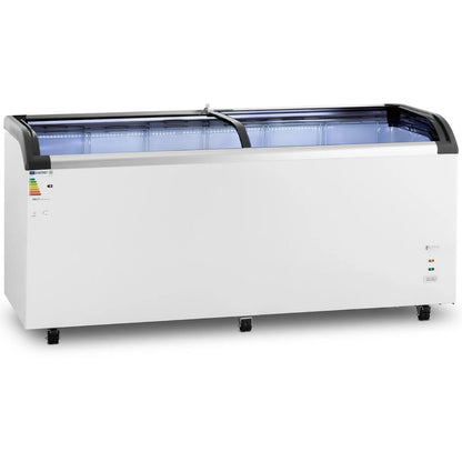 Royal Catering Glass chest freezer for frozen ice cream, 545 l, 252 W – image 2