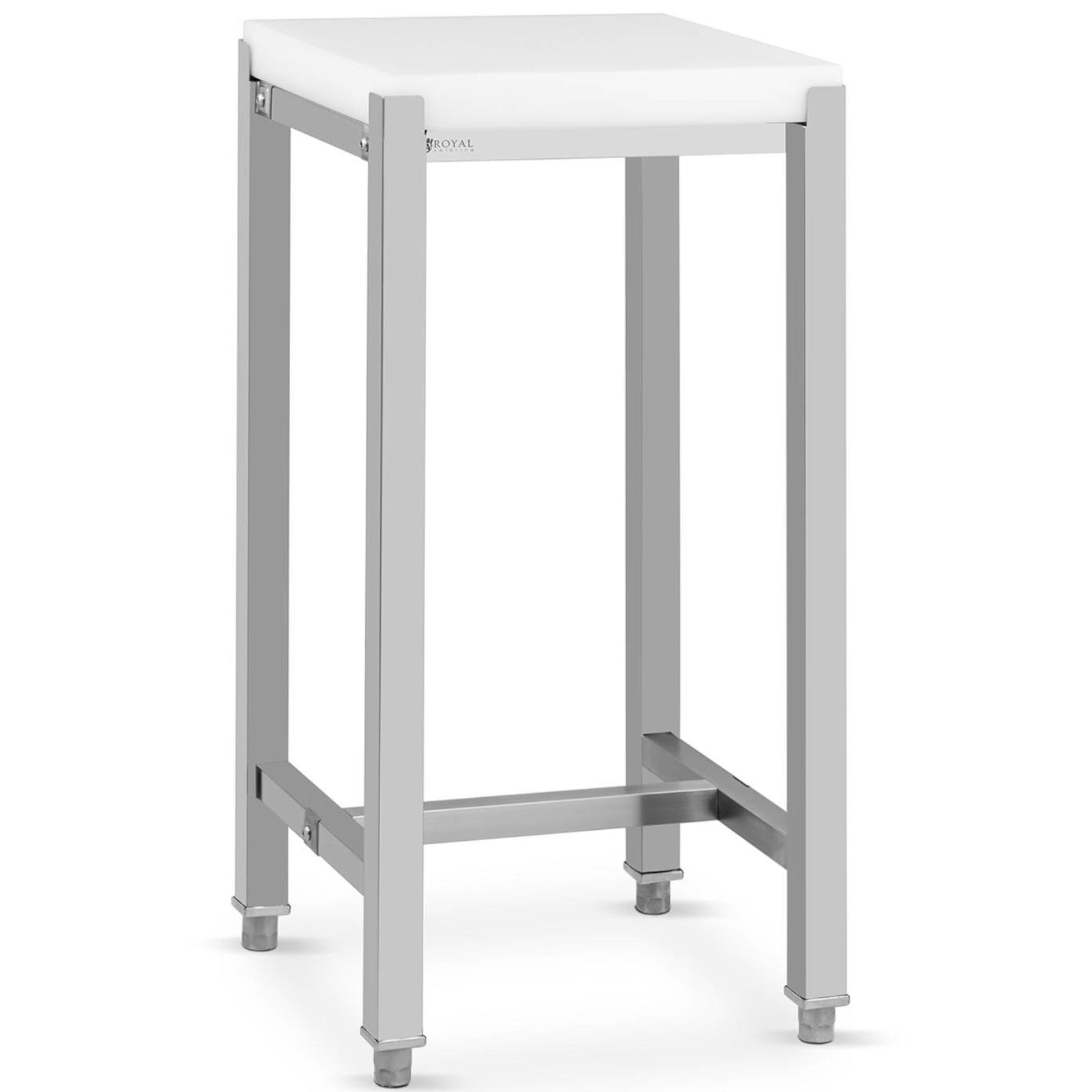Royal Catering Butchering block made of polyethylene on a steel base, 40 x 40 x 80 cm – image 6