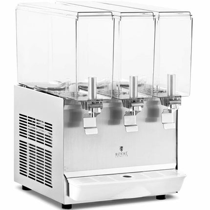 Royal Catering Dispenser cooling dispenser for triple beverage juices 3 x 10 l 320 W – image 2