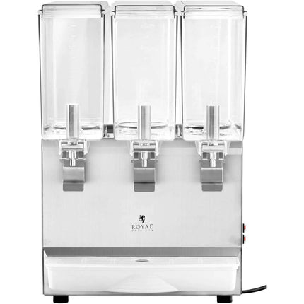 Royal Catering Dispenser cooling dispenser for triple beverage juices 3 x 10 l 320 W – image 7