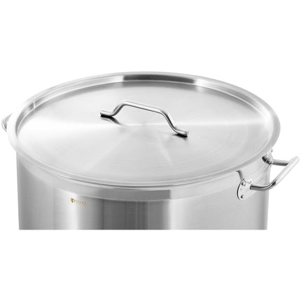 Royal Catering Steel pot with lid measuring cup for induction gas stove 170 l – image 4