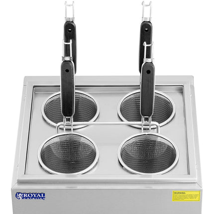Royal Catering Pasta cooker with taps 4 baskets 2 x 6.5 l 3000 W – image 5