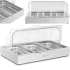 Royal Catering Breakfast buffet site with rolltop 3x GN 1/3 3x 2.6 l