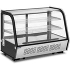 Royal Catering Refrigerated display case, glass, 3 levels, 160 l