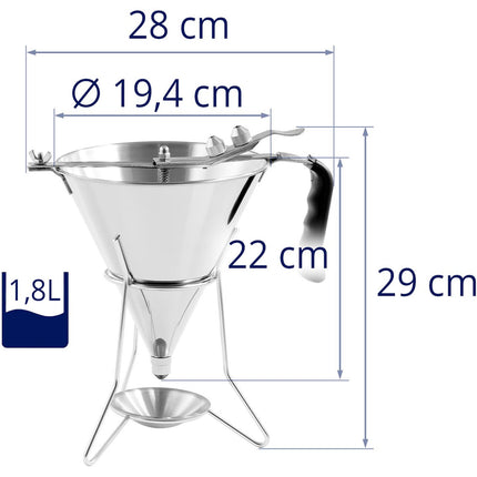 Royal Catering Pipe dispenser steel flooring gun + stand 3 nozzles 1.8 l – image 7