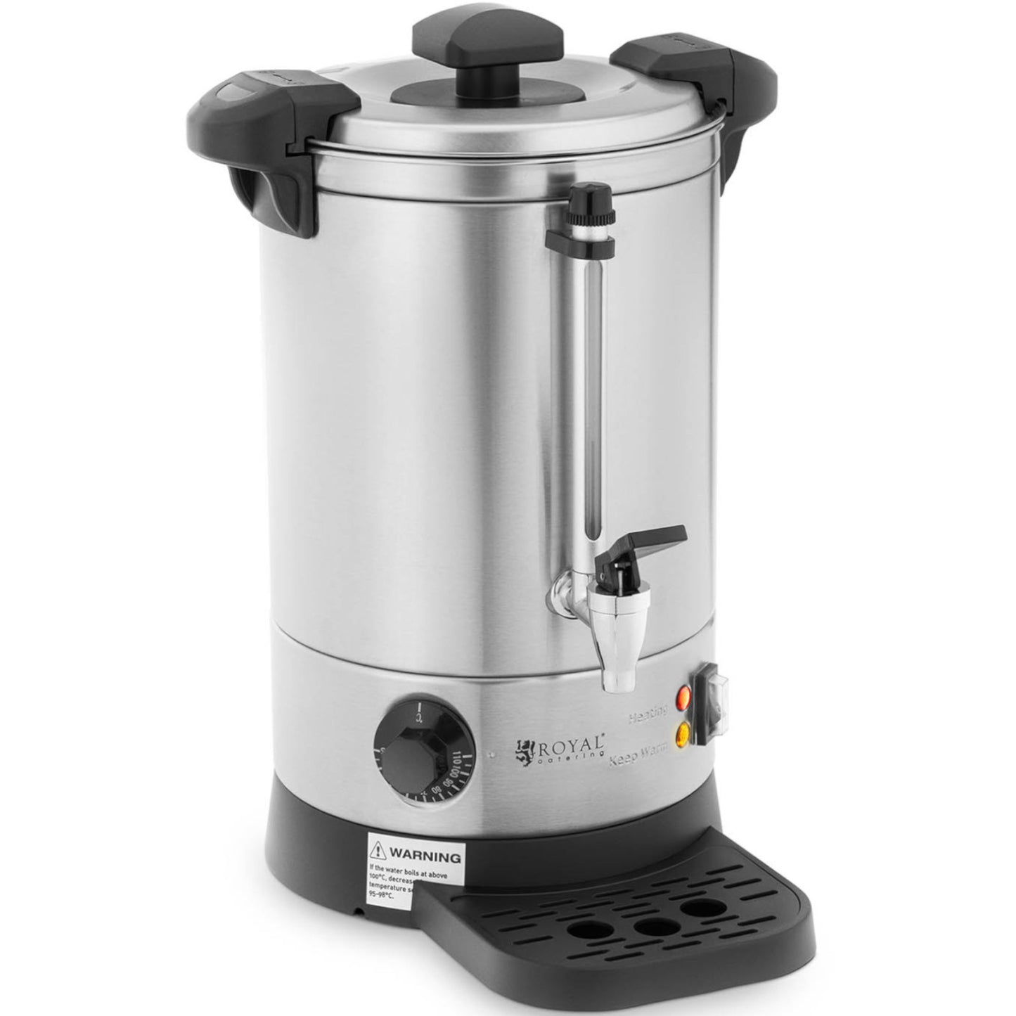 Royal Catering Water heater with double walls and drainer 6.1 L 1500 W silver – image 2