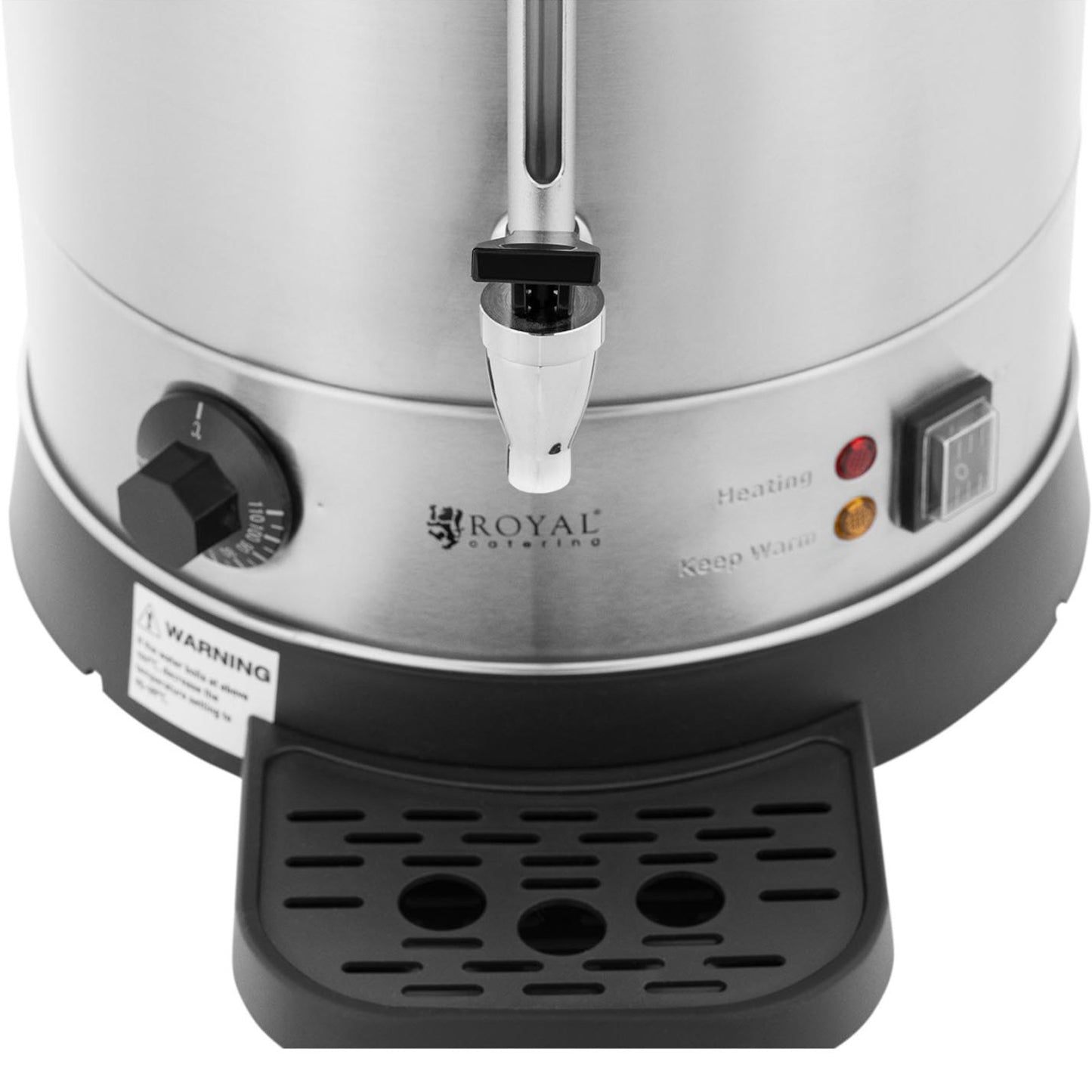 Royal Catering Water heater with double walls and drainer 6.1 L 1500 W silver – image 10