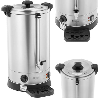 Royal Catering Water heater with double walls and drainer 6.1 L 1500 W silver – image 8