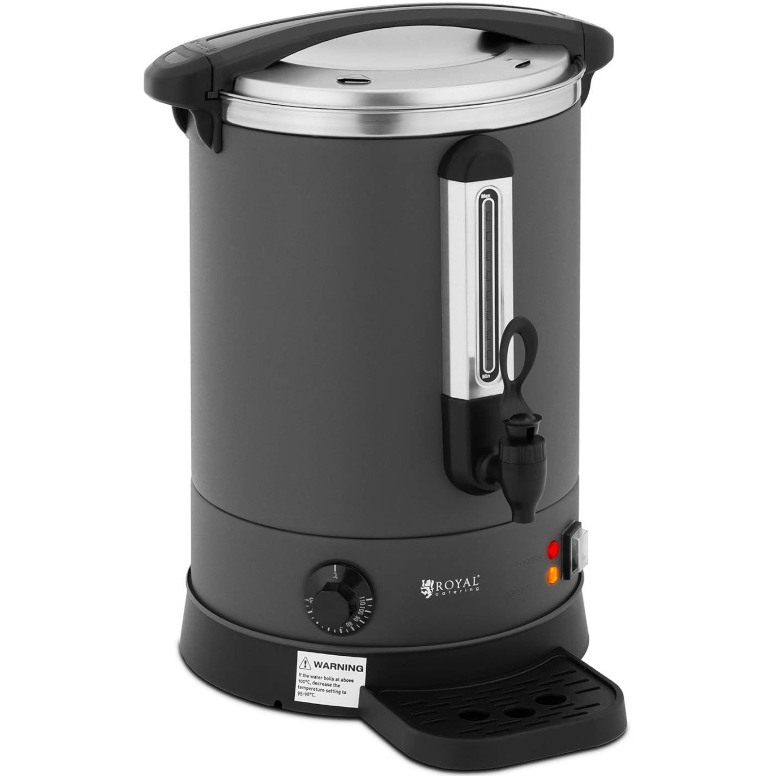 Royal Catering Water heater with double walls and drainer 13.5 L 2500 W gray – image 2