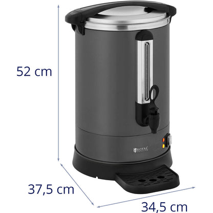 Royal Catering Coffee/tea maker with tap and drip tray, 6 l, 950 W, gray – image 14