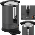 Royal Catering Tea maker with tap and drain tray 14 l 1400 W gray