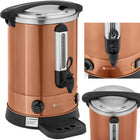 Royal Catering Water heater with double walls and drainer 13.5 L 2500 W orange