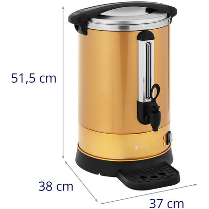 Royal Catering Tea maker with tap and drain tray 14 l 1500 W złodnych – image 7