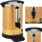 Royal Catering Tea maker with tap and drain tray 14 l 1500 W złodnych