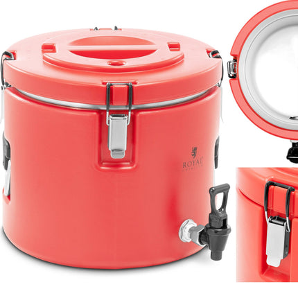 Royal Catering Catering hot water with water supply water for the transport of beverages 15 l