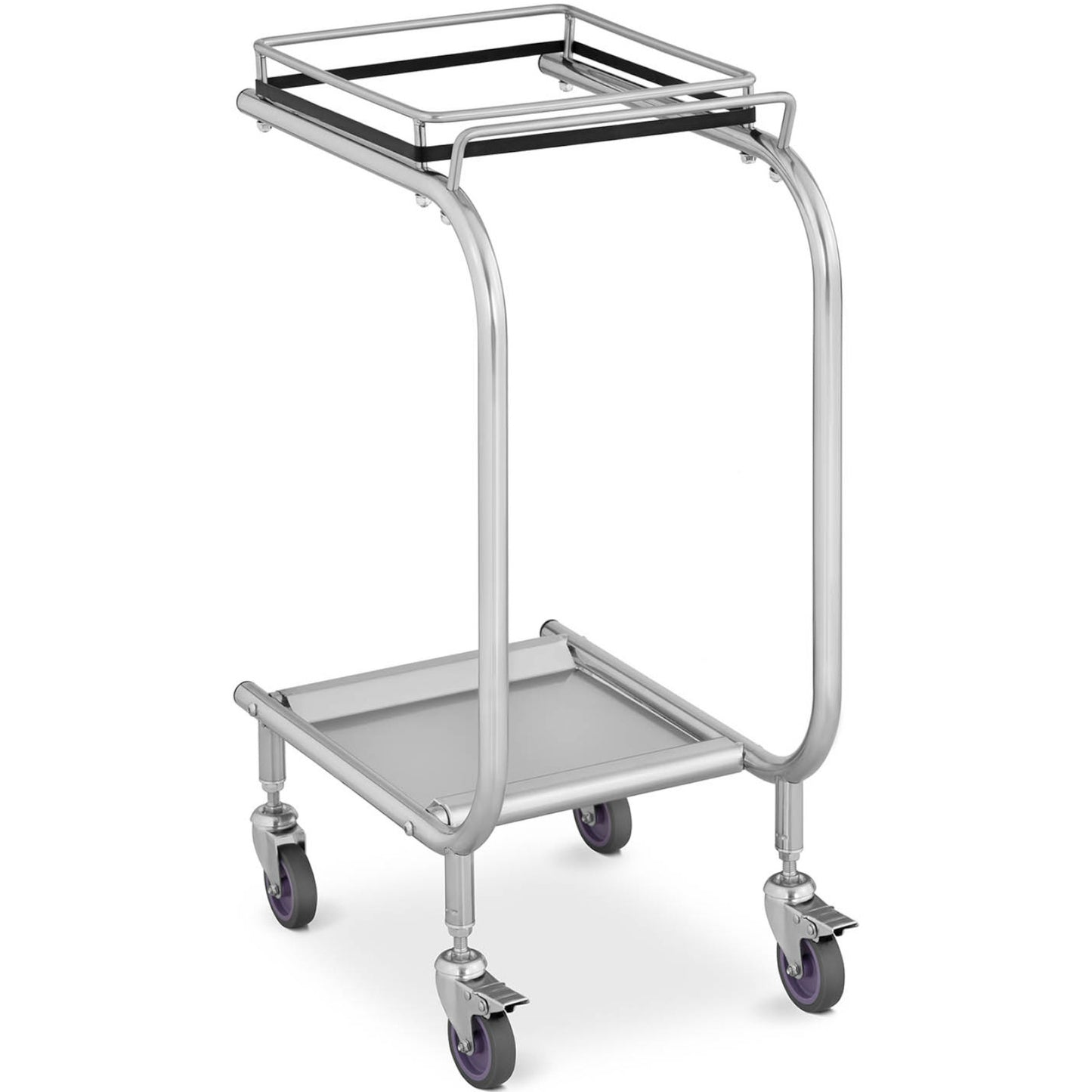 Royal Catering Stainless steel garbage bag stand trolley – image 2