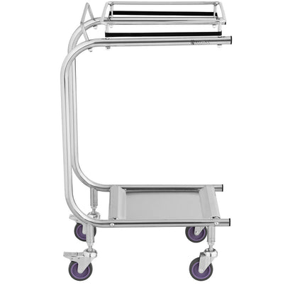 Royal Catering Stainless steel garbage bag stand trolley – image 5