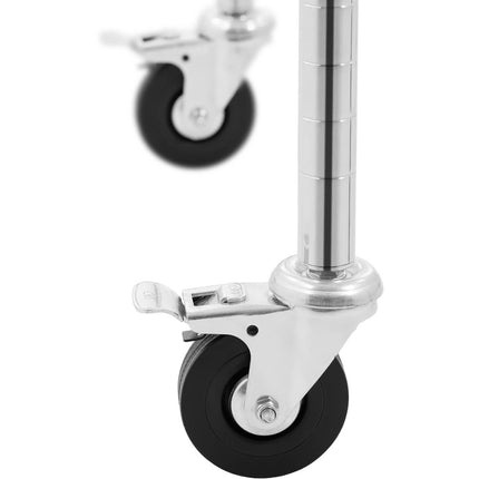 Royal Catering rack for wire-bore wire castors 6 shelves up to 90 kg 120x45x189 cm – image 4