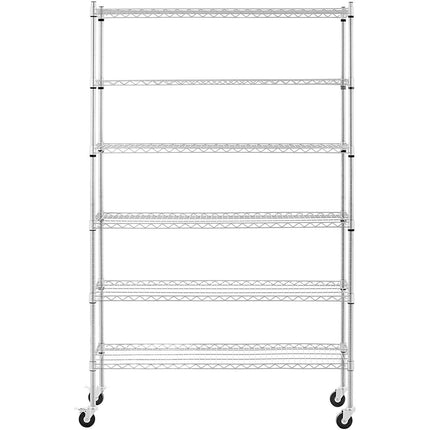 Royal Catering rack for wire-bore wire castors 6 shelves up to 90 kg 120x45x189 cm – image 5