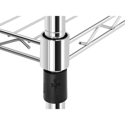 Royal Catering Storage rack for open-end wire castors 5 shelves up to 50 kg 60x45x186 cm – image 3