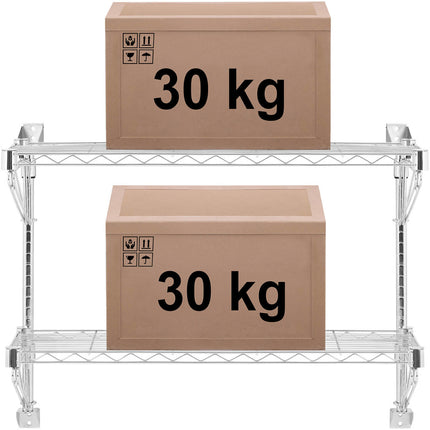 Royal Catering Wall wire shelf double up to 60 kg 90 x 35 x 60 cm – image 7