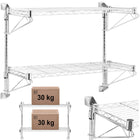 Royal Catering Wall wire shelf double up to 60 kg 90 x 35 x 60 cm