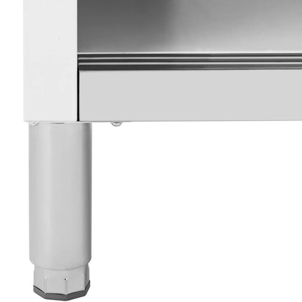 Royal Catering Dining table with sliding door cabinet STAL 120 x 50 cm up to 390 kg – image 9