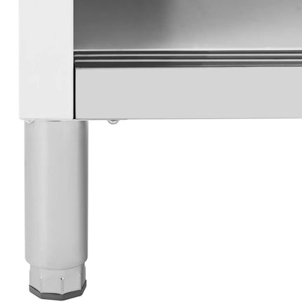 Royal Catering Dining table with sliding door cabinet STAL 120 x 50 cm up to 390 kg – image 19