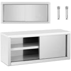 Royal Catering Wall cafeteria with sliding doors STAL 130 kg 120 x 40 x 50 cm
