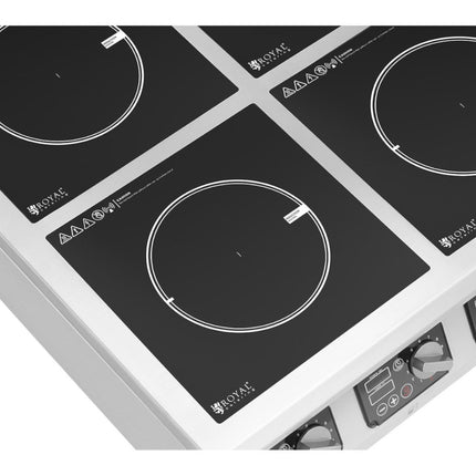Royal Catering Inductive kitchen 4 burner adjustable timer 400 V 4 x 3500 W – image 4