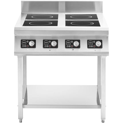 Royal Catering Induction kitchen 4 burner with open base 400 V 4 x 3500 W – image 2