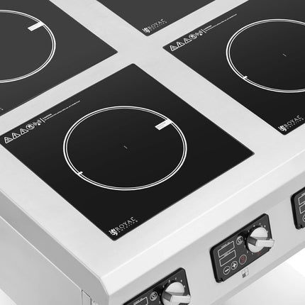 Royal Catering Induction kitchen 4 burner with open base 400 V 4 x 3500 W – image 4
