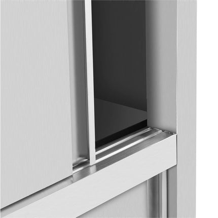 Royal Catering Storage cabinet stainless steel door swivel 120 kg 80 x 50 x 180 cm – image 4