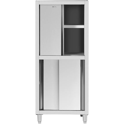 Royal Catering Storage cabinet stainless steel door swivel 120 kg 80 x 50 x 180 cm – image 5