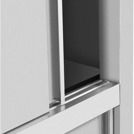 Royal Catering Stainless steel catering storage cabinet with sliding doors 120 kg 100 x 50 x 180 cm – image 4