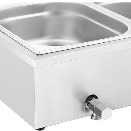 Royal Catering Bain marie food warmer heating buffet with cover 3 x GN 1/2 2000 W – image 4