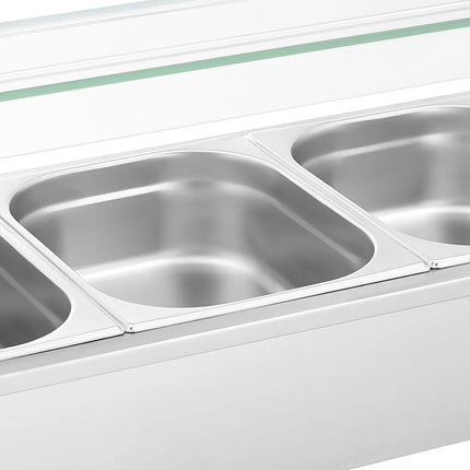 Royal Catering Bain marie food warmer heating buffet with cover 3 x GN 1/2 2000 W – image 5