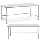 Royal Catering Table, central steel worktop, 200 x 90 cm, up to 100 kg