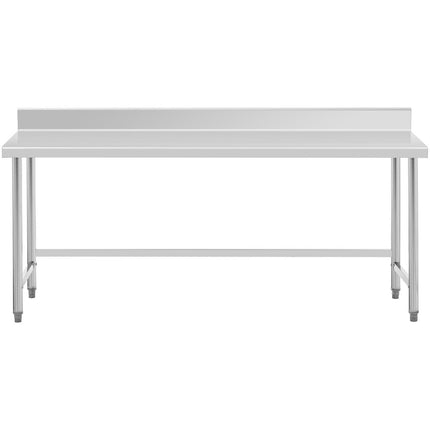 Royal Catering Worktop table steel stainless wall with a 200x70cm Rank – image 5