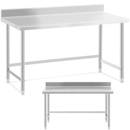 Royal Catering Worktop table steel stainless wall with a 200x70cm Rank – image 7
