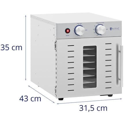 Royal Catering Professional hair dryer dehydrate for food 8 gratings 29x29cm 22L 800W – image 6